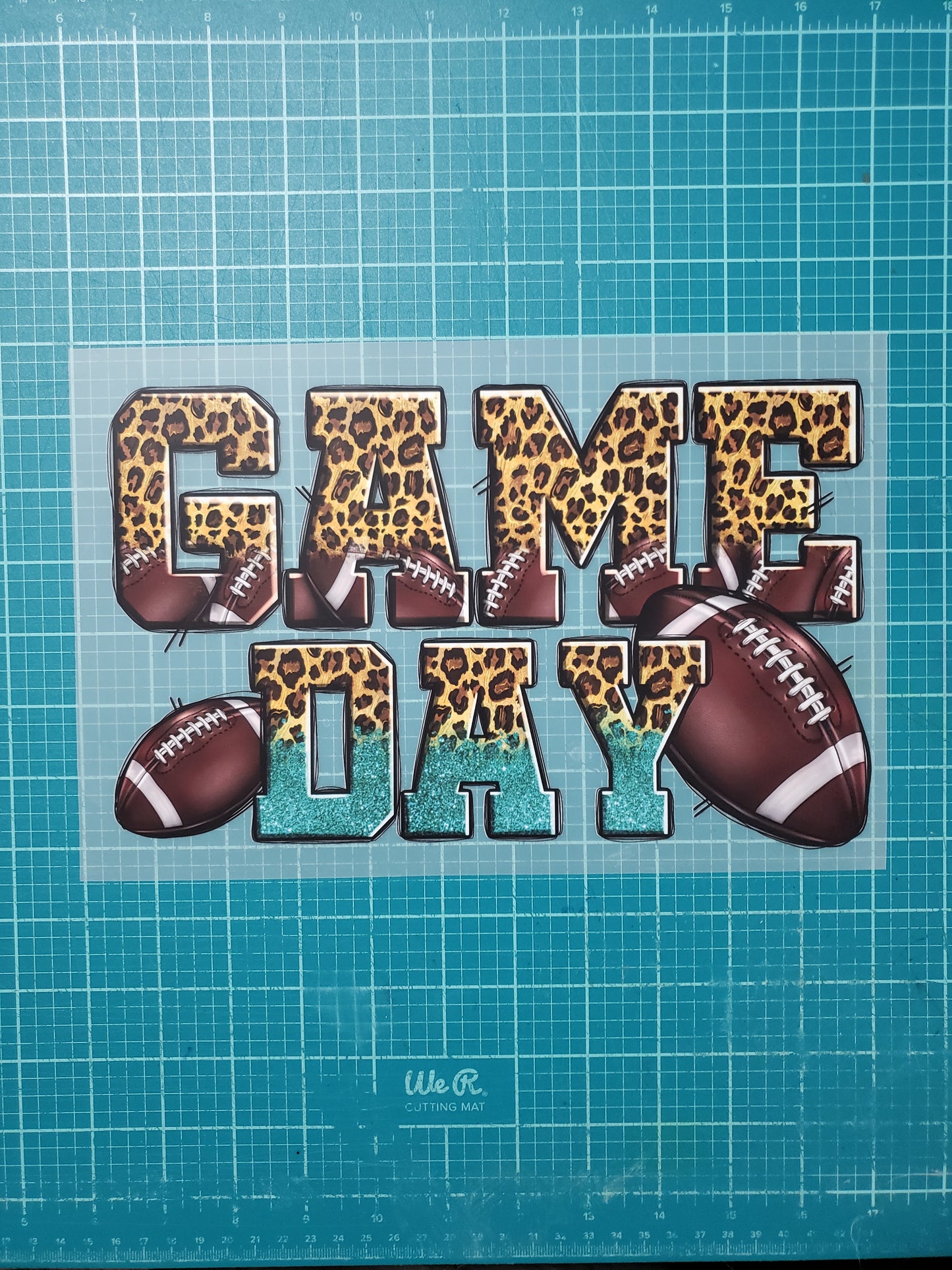 Football Mom DTF Transfer – Game Day Heat Press Design