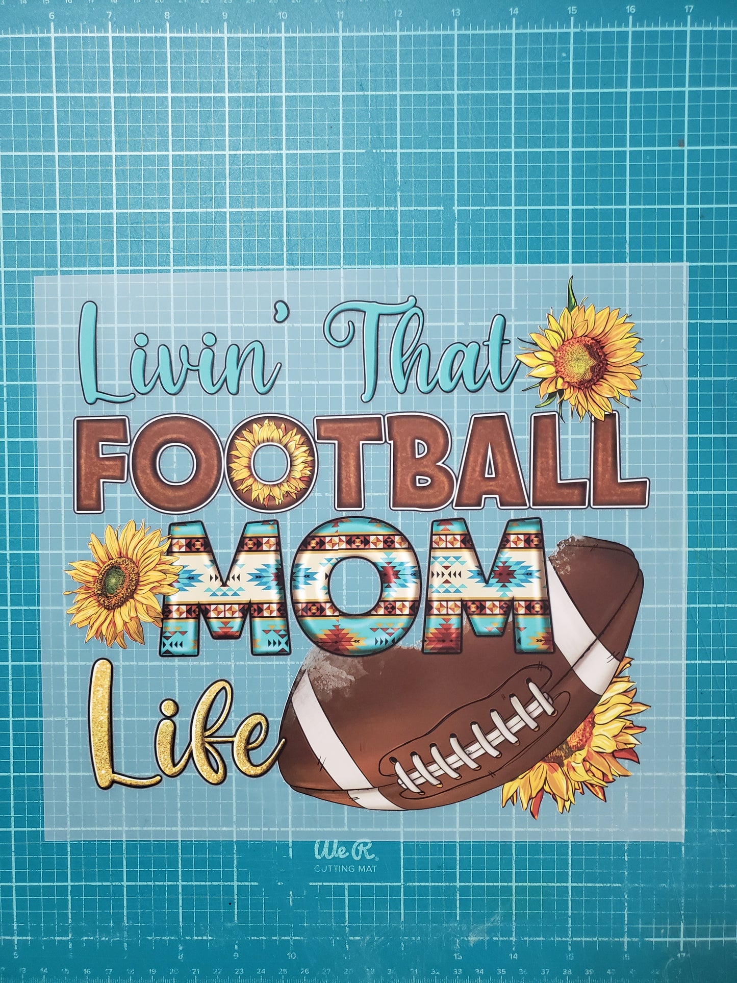 Football Mom DTF Transfer – Game Day Heat Press Design