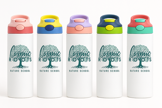 Cosmic 20oz Stainless Steel Water Bottle with Colorful Lids