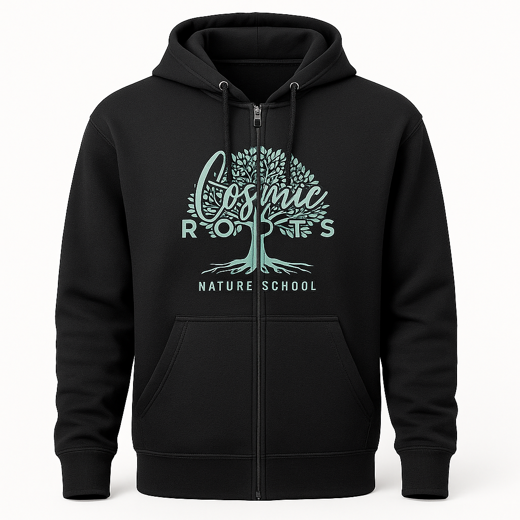 Cosmic Roots Zip-Up Hoodie – Graphic Sweatshirt Jacket | ShellSellsCo