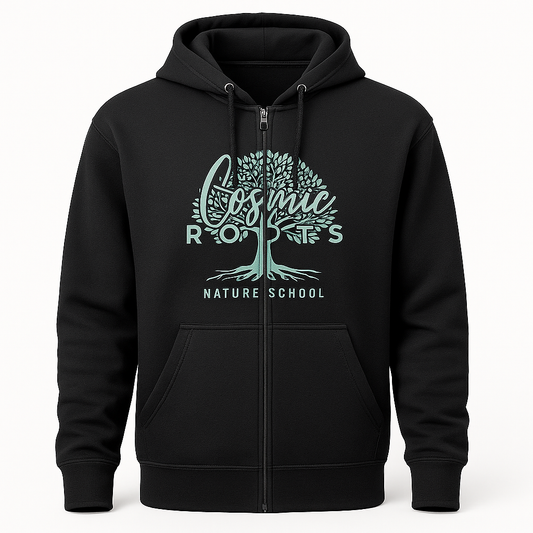 Cosmic Roots Zip-Up Hoodie – Graphic Sweatshirt Jacket | ShellSellsCo