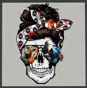Horror Face DTF Transfers – Skull & Slasher Inspired Heat Transfers