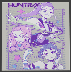 K-Pop Demon Hunter DTF Transfer | High-Quality Heat Press Print