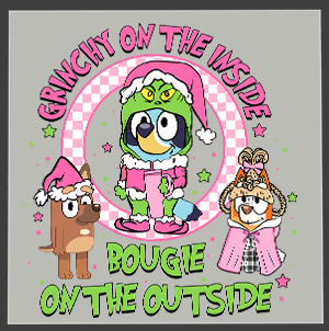 Bluey Christmas DTF Transfers – Ready to Press Holiday Heat Transfers
