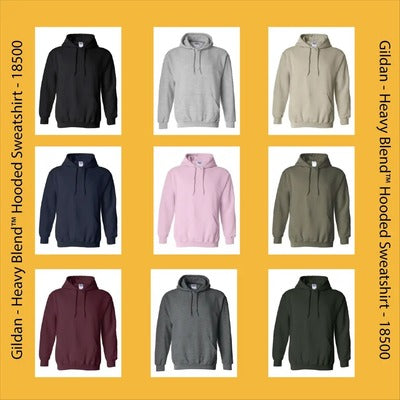 Custom Hoodies — Front & Back Print Included | Personalized Unisex Pullover