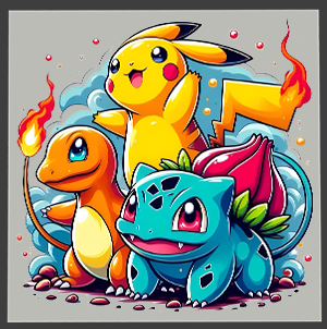 Pokémon DTF Transfers – Ready to Press Heat Transfers for Shirts & Hoodies