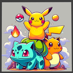 Pokémon DTF Transfers – Ready to Press Heat Transfers for Shirts & Hoodies