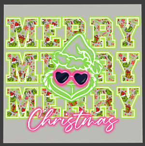 Grinch DTF Transfers – Christmas Ready to Press Heat Transfers