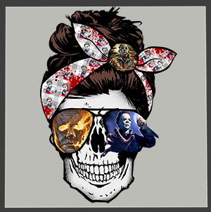 Horror Face DTF Transfers – Skull & Slasher Inspired Heat Transfers