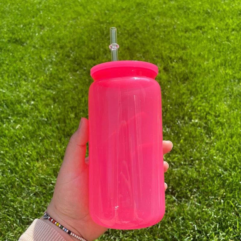 Matte Ombre Tumblers with Lids and Straws