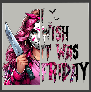 Horror Character DTF Transfer - Text Mask