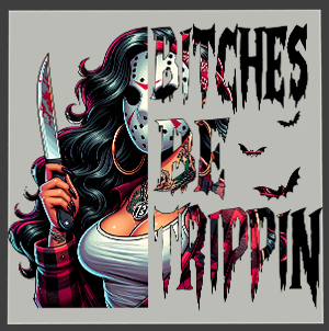 Horror Character DTF Transfer - Text Mask