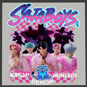 K-Pop Demon Hunter DTF Transfer | High-Quality Heat Press Print