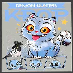 K-Pop Demon Hunter DTF Transfer | High-Quality Heat Press Print