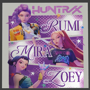 K-Pop Demon Hunter DTF Transfer | High-Quality Heat Press Print