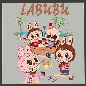 Labubu DTF Transfers – Ready to Press Heat Transfers for Apparel
