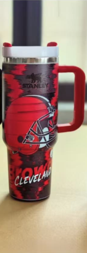 40oz Sports Fan Stainless Steel Tumbler with Handle PRE-ORDER