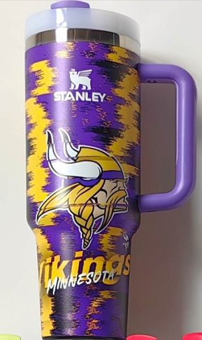 40oz Sports Fan Stainless Steel Tumbler with Handle PRE-ORDER