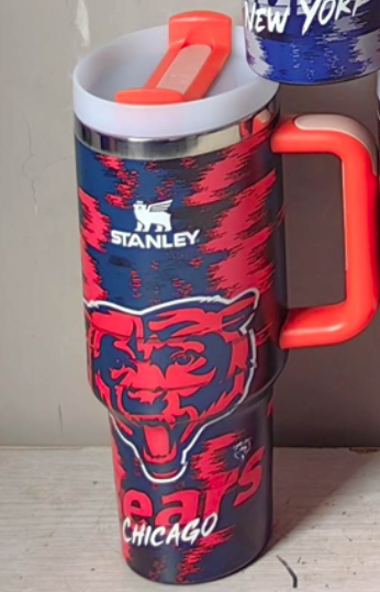 40oz Sports Fan Stainless Steel Tumbler with Handle PRE-ORDER