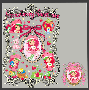 Strawberry Shortcake DTF Transfers – Ready to Press Heat Transfers for Shirts & Hoodies