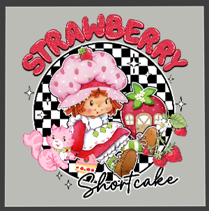 Strawberry Shortcake DTF Transfers – Ready to Press Heat Transfers for Shirts & Hoodies