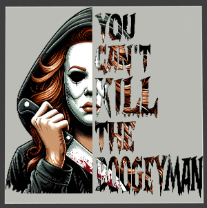 Horror Character DTF Transfer - Text Mask