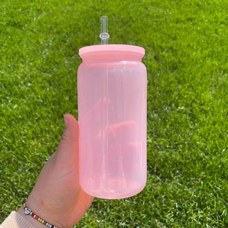 Matte Ombre Tumblers with Lids and Straws